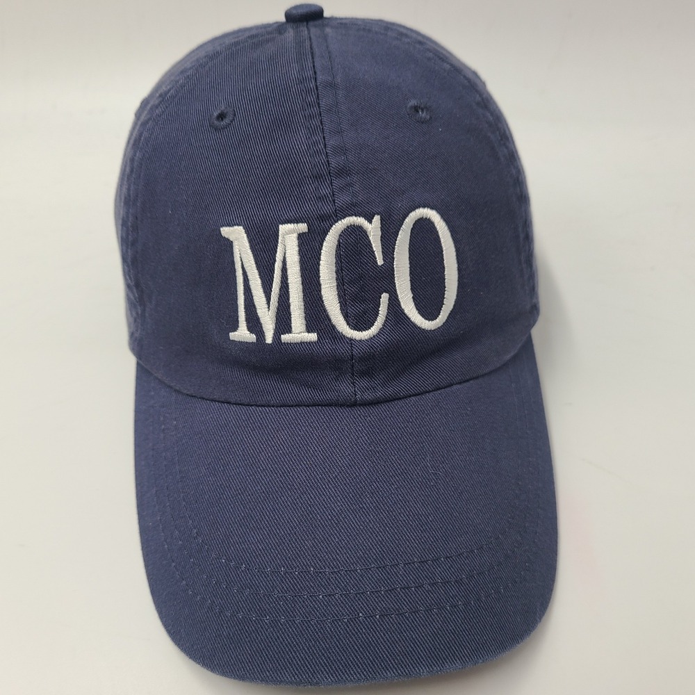 MCO‎ Orlando Hat Strapback (Fits Small) Blue White Airport Mickey Mouse Disney